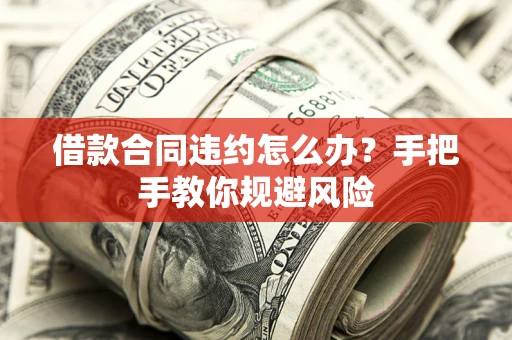 济南借款合同违约怎么办？手把手教你规避风险