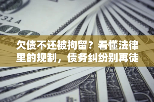 济南欠债不还被拘留？看懂法律里的规制，债务纠纷别再徒劳奔波