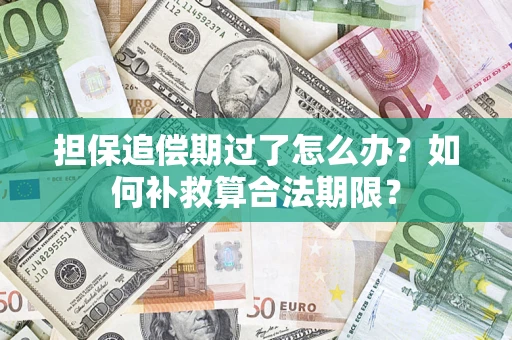 济南担保追偿期过了怎么办？如何补救算合法期限？