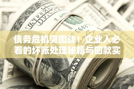 济南债务危机突围战！企业人必看的坏账处理秘籍与回款实战指南
